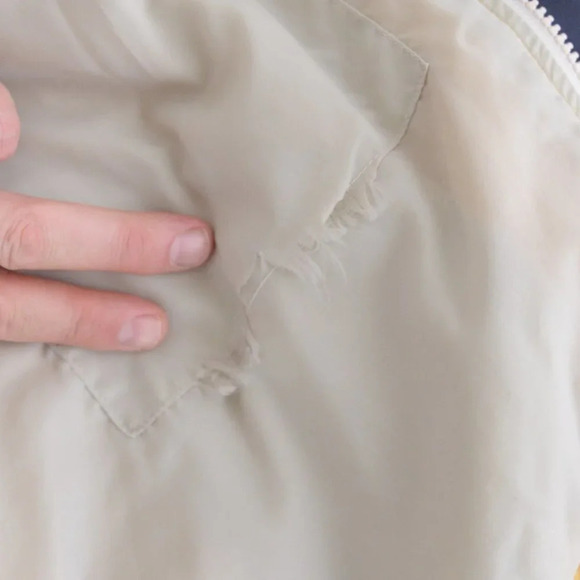 Pine Point Vintage Y2K Tan and Yellow Windbreaker Jacket ~Tan ~Large - Picture 2 of 16